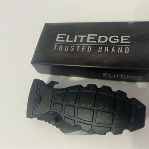 10-A133BK Elitedge black grenade knife